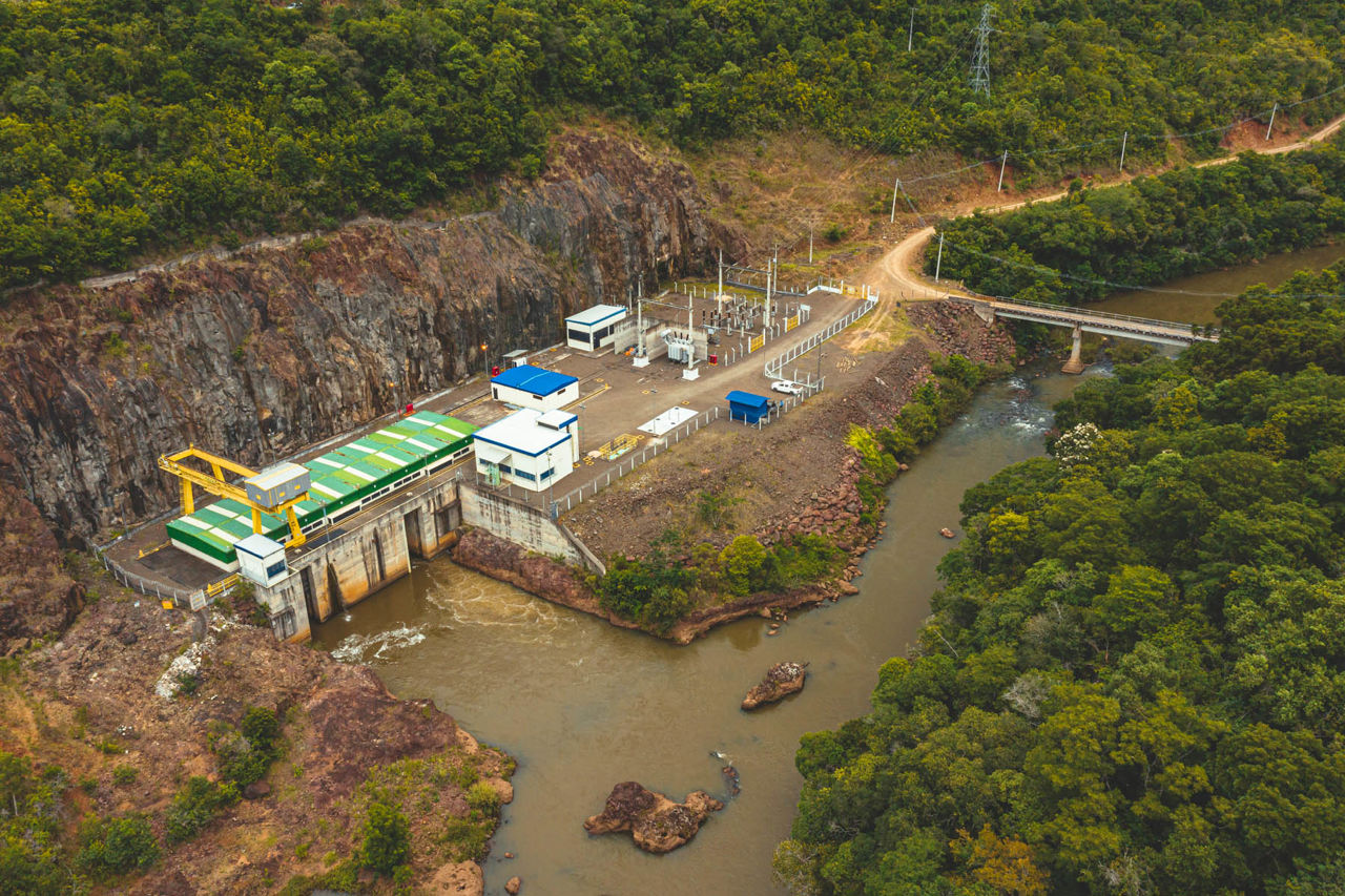 Usina Hidrel&eacute;trica Moinho na Regi&atilde;o Sul do Brasil 